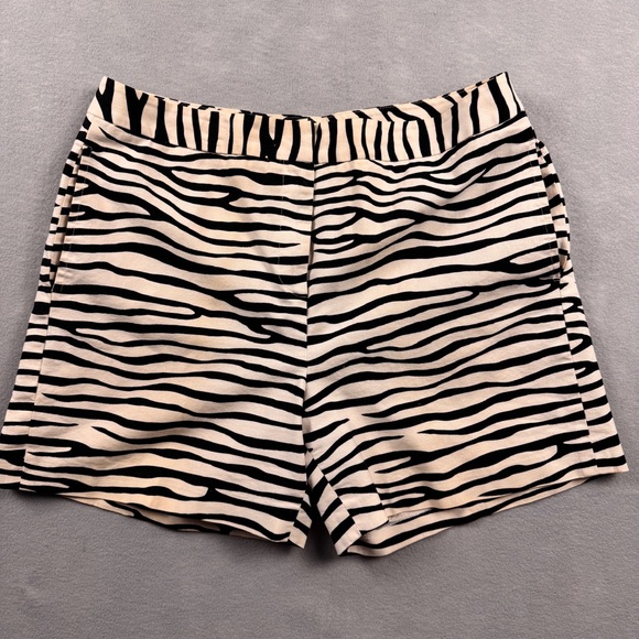 J. McLaughlin Pants - J McLaughlin Zebra Cotton Shorts Womens Size 12 Catalina Cloth